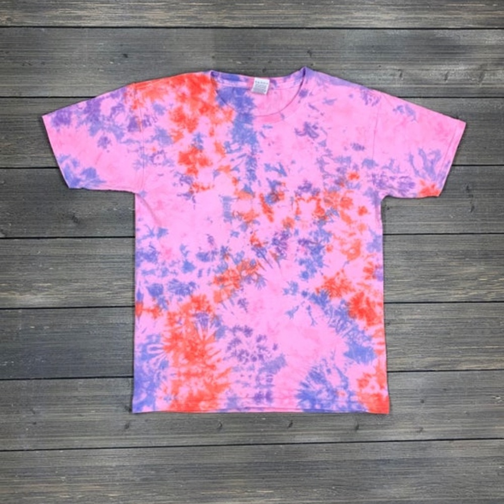 💖2/$25💖 Kids Tie Dye T-shirt Youth Tie-Dye Tee Pink TieDye NWOT